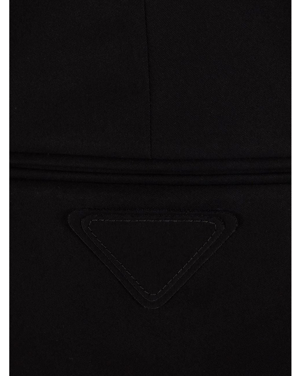 Prada Black Cotton Pants for men