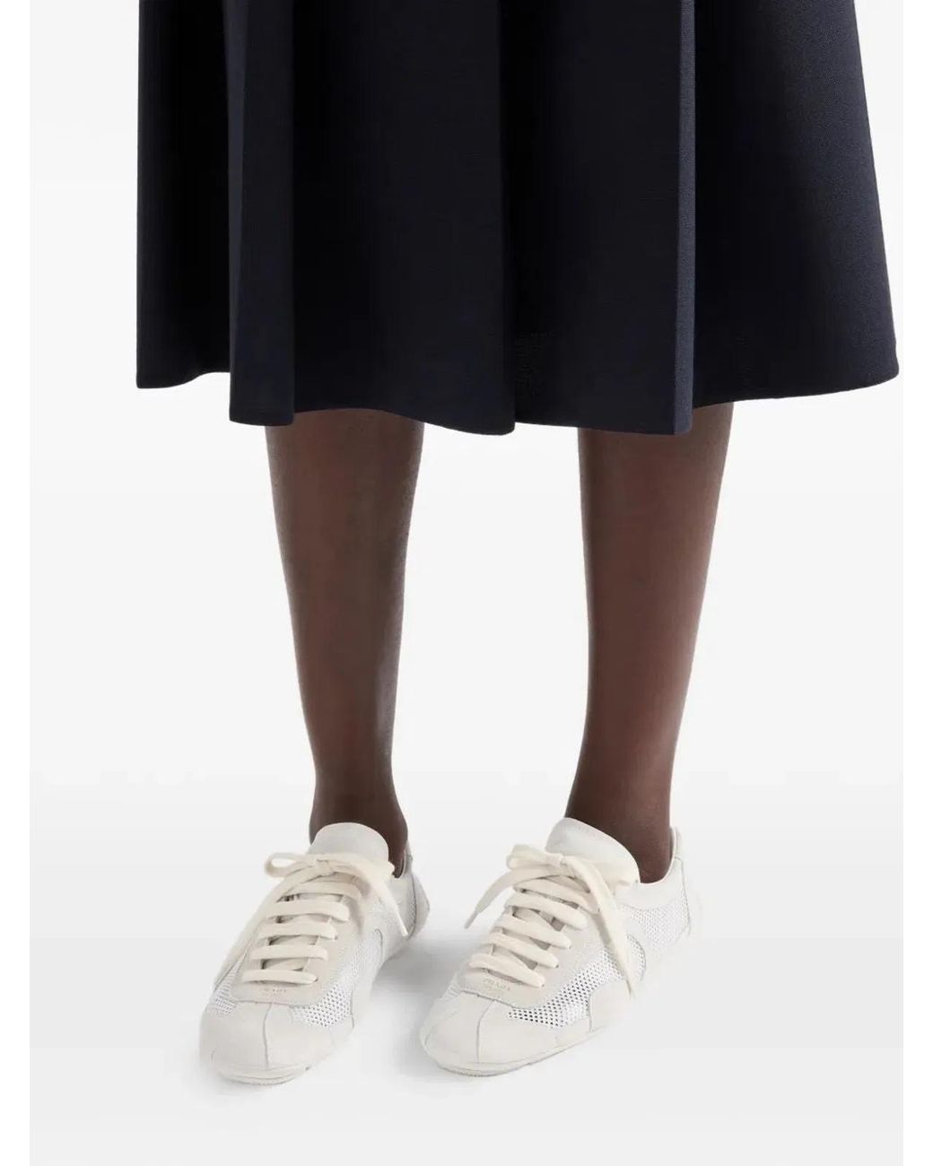 Prada White Montecarlo Sneakers