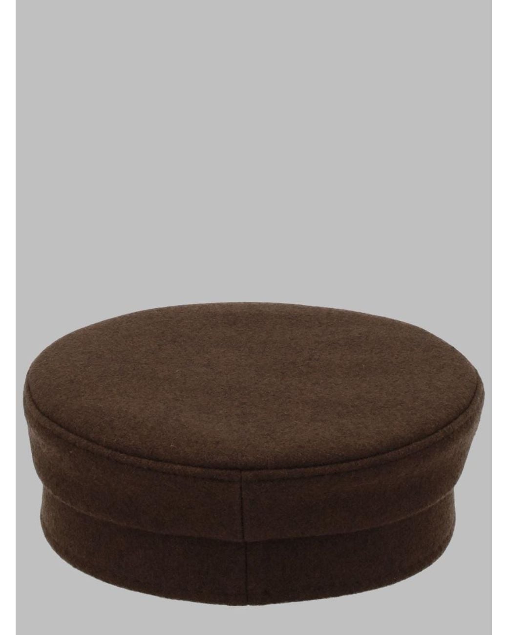 Ruslan Baginskiy Brown Wool Blend Mini Hat for men