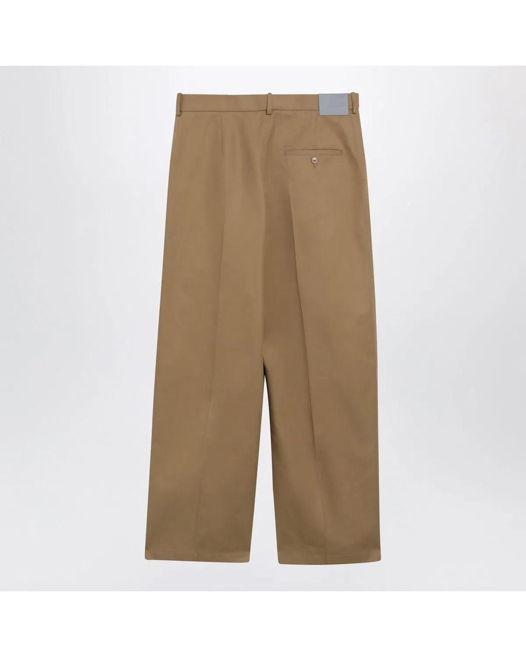 Balenciaga Natural Wide-Leg Chino Trousers for men
