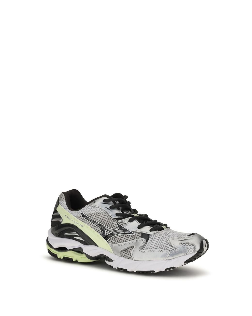 Mizuno White Wave Rider 10 Sport Sneakers Upper: Fabric; Sole: Rubber for men