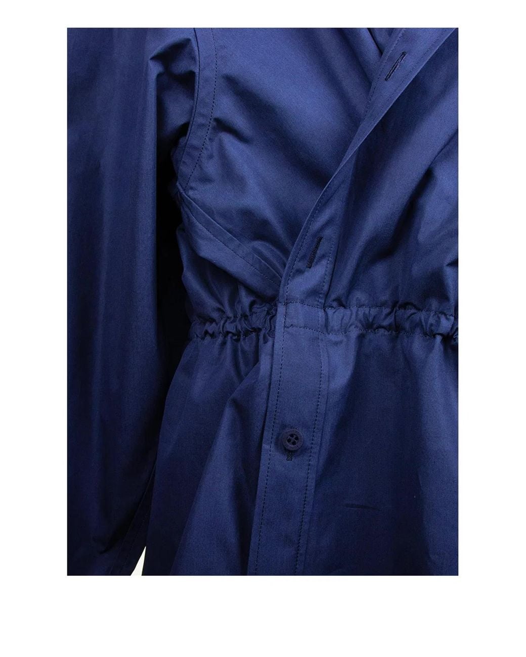 Balenciaga Blue Mini Shirt Style Dress