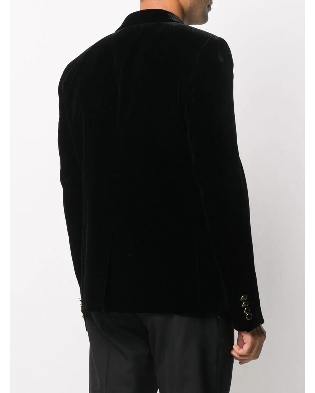Saint Laurent Black Velour Blazer for men