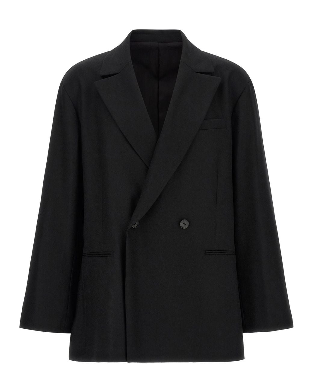 Ssstein Black Flannel Belted Blazer for men