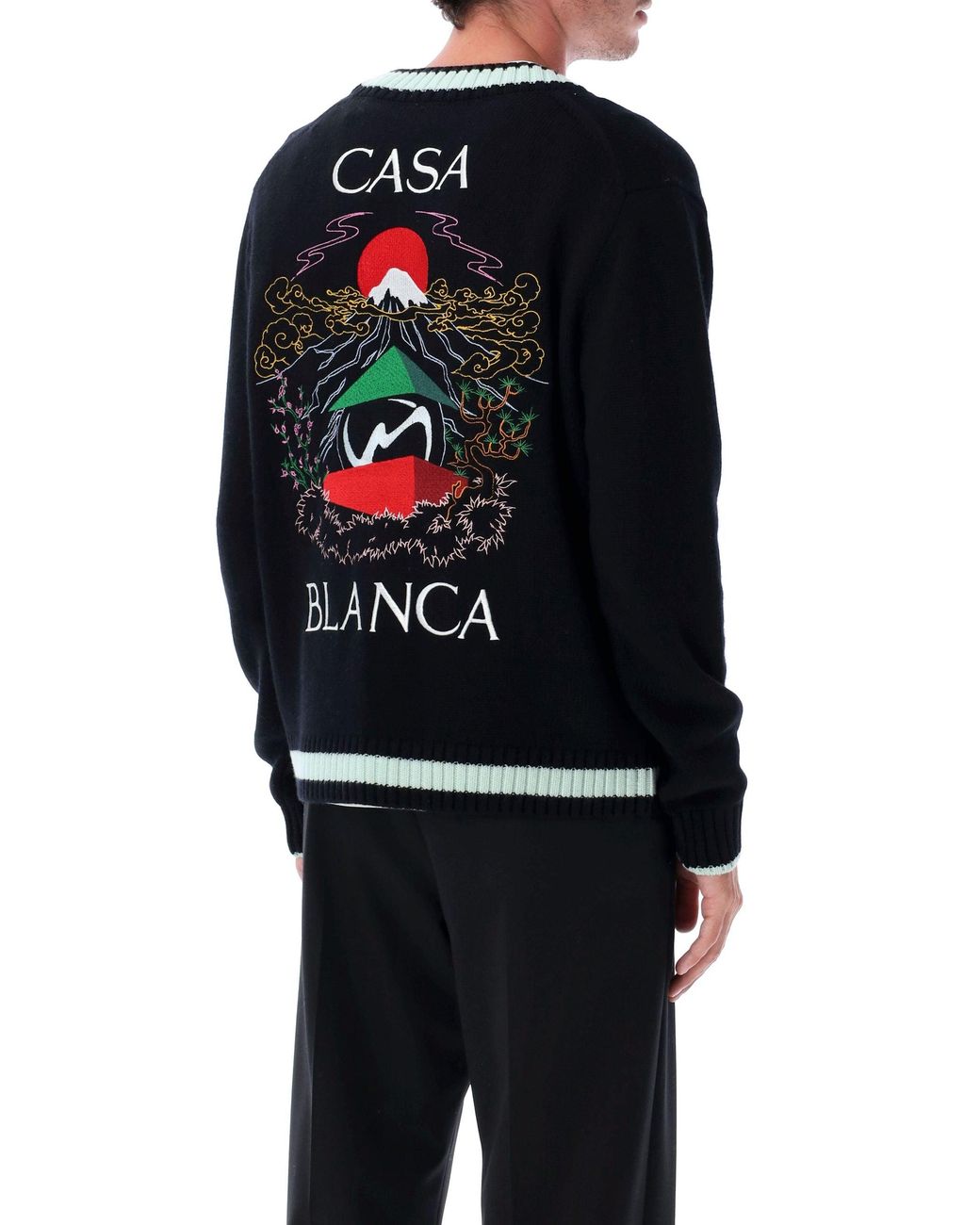 Casablanca Blue Casa Mountain Temple Cardigan for men