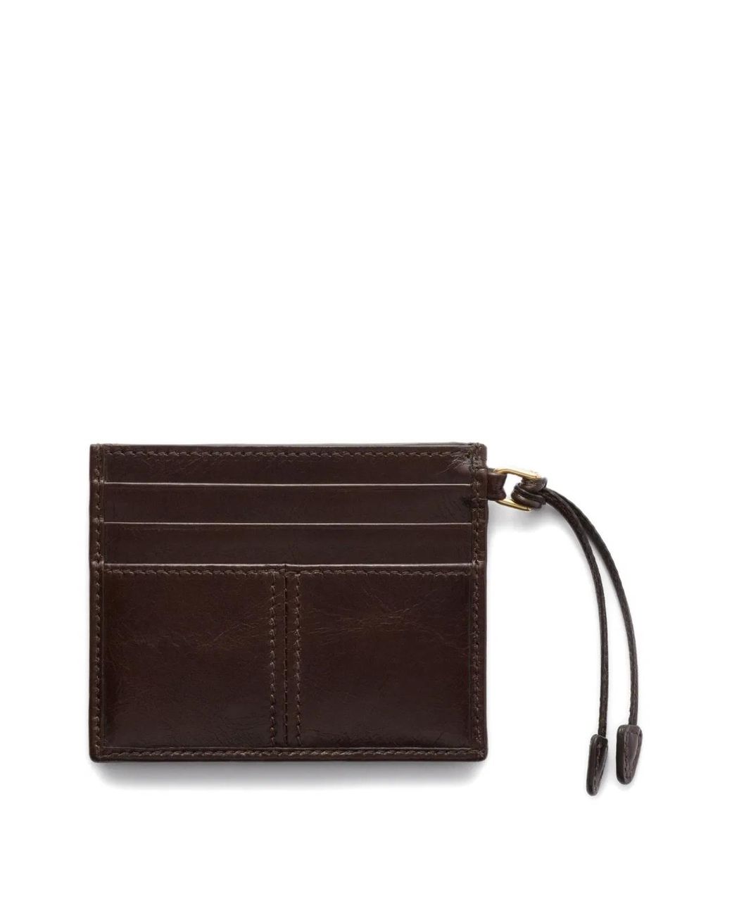 Prada Black Dark Leather Card Holder