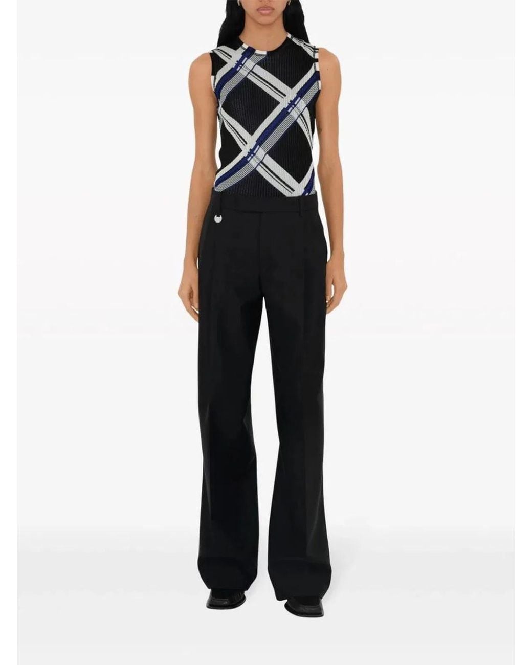 Burberry Black Silk Top