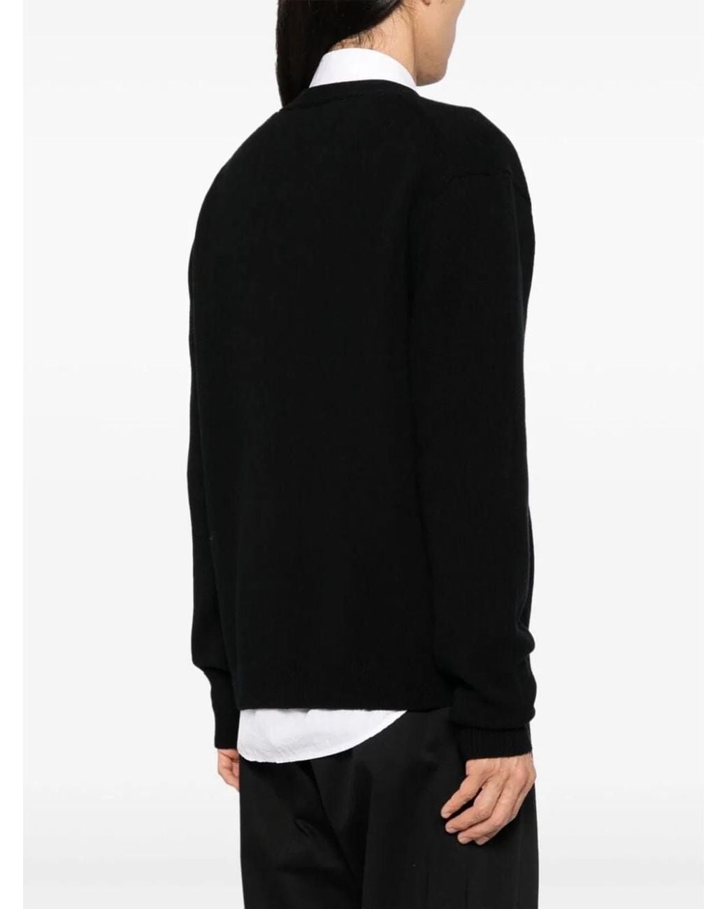 Maison Kitsuné Black Maison Kitsuné Wool Clothing Sweaters for men