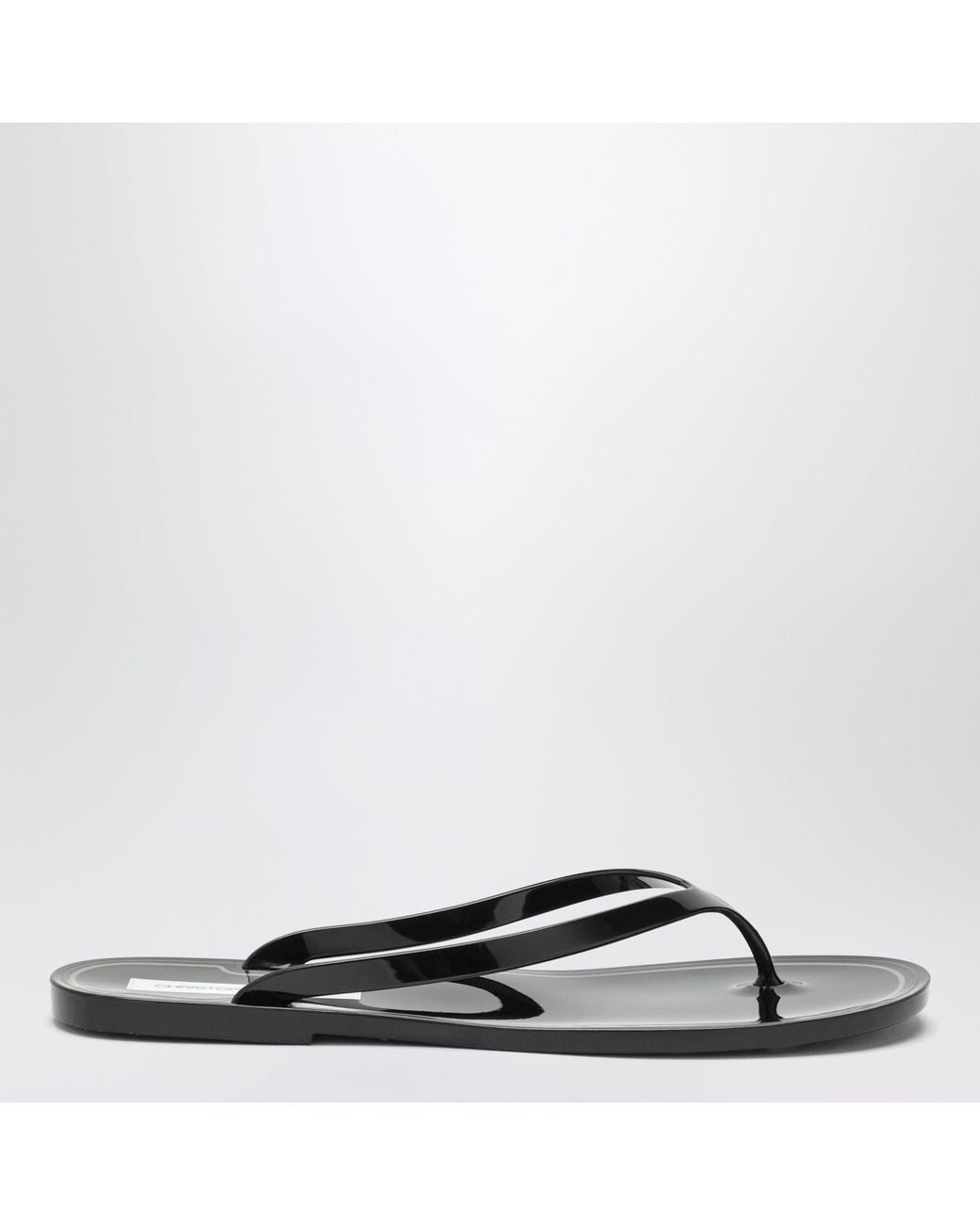 Christopher Esber Black Jo Thong Sandals, Transparent