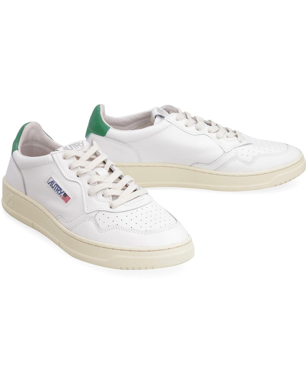 Autry White Medalist Low for men