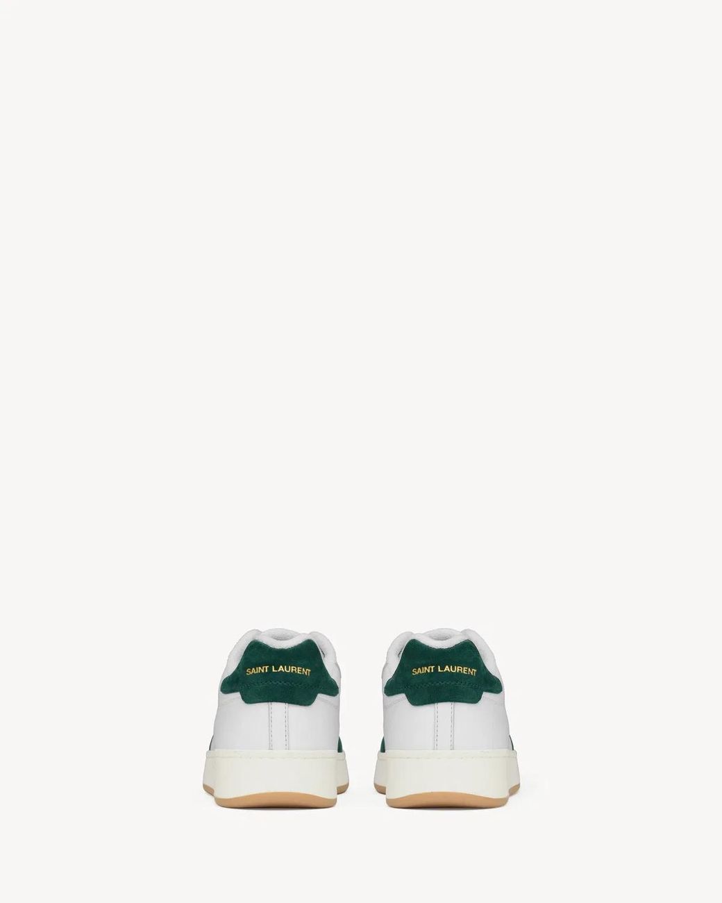 Saint Laurent White Sl/61 Leather Trainers for men