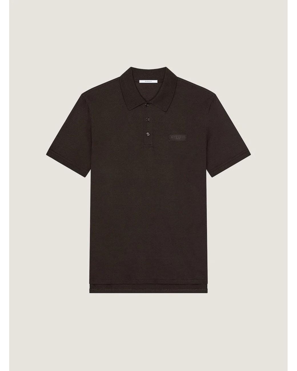 Givenchy Black Regular Fit Short Sleeve Polo for men