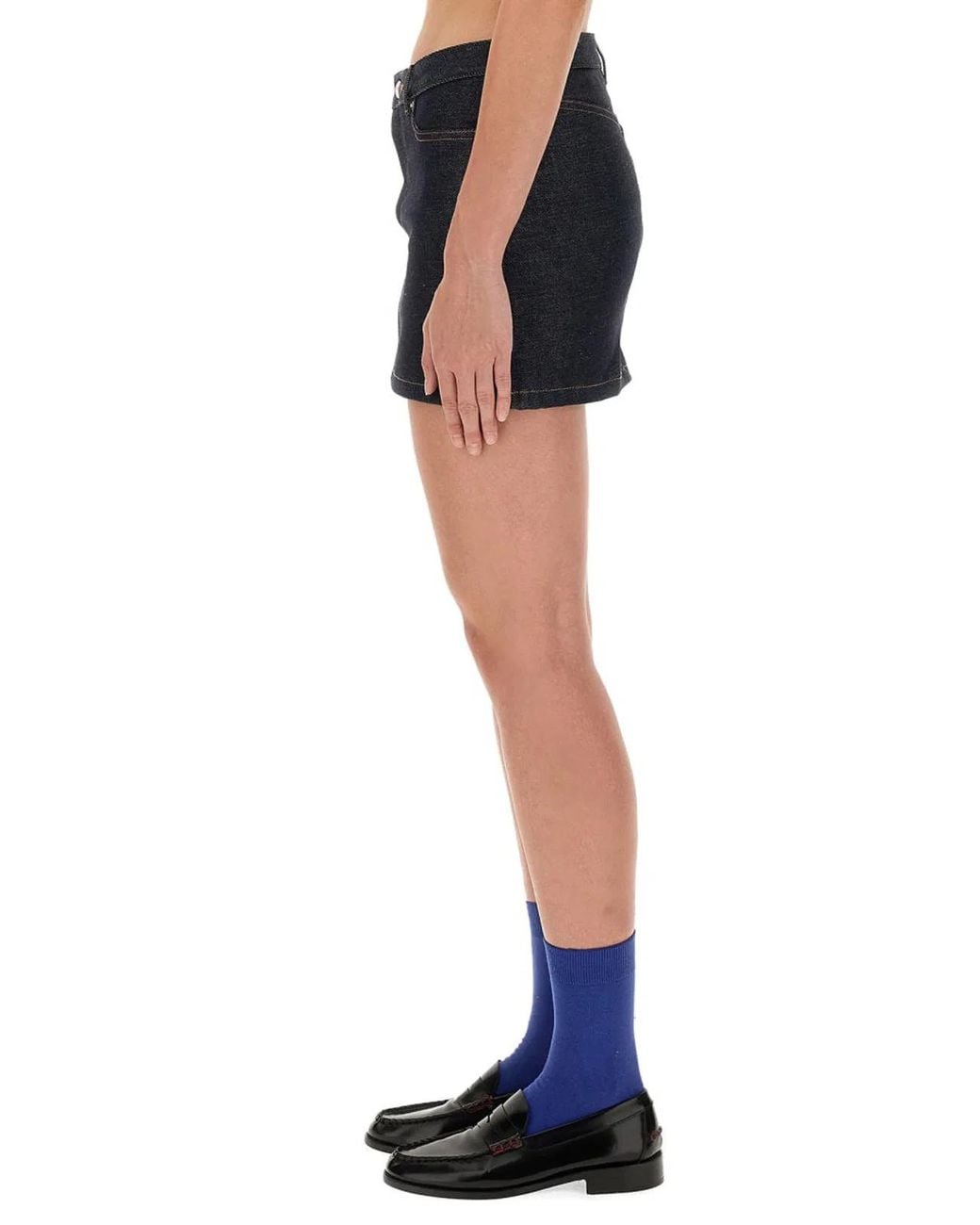 A.P.C. Blue Mini Skirt