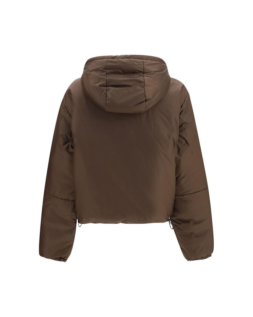 Miu Miu Brown Short Ripstop Down Jacket
