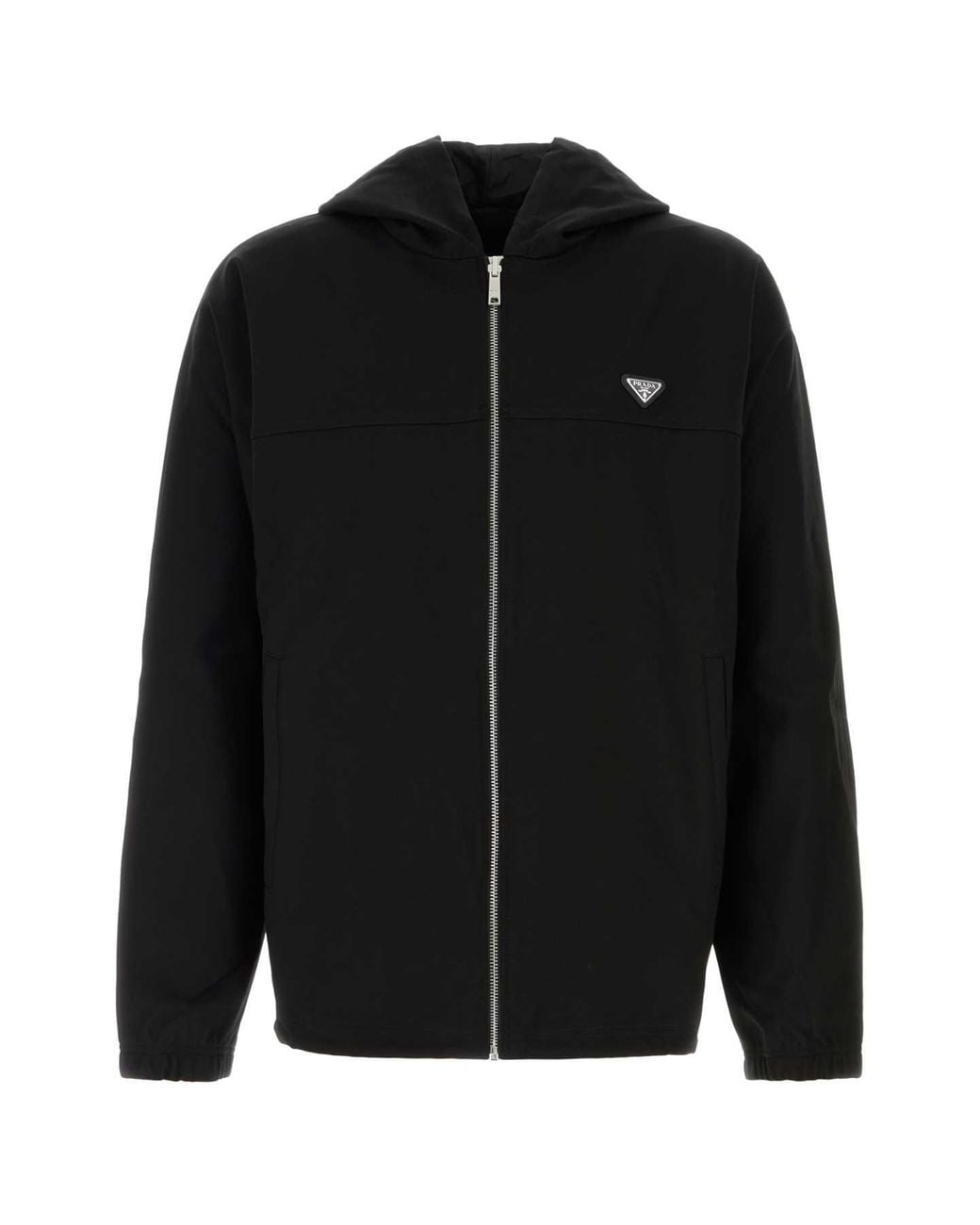 Prada Black Stretch T-Shirt Reversible Sweatshirt for men