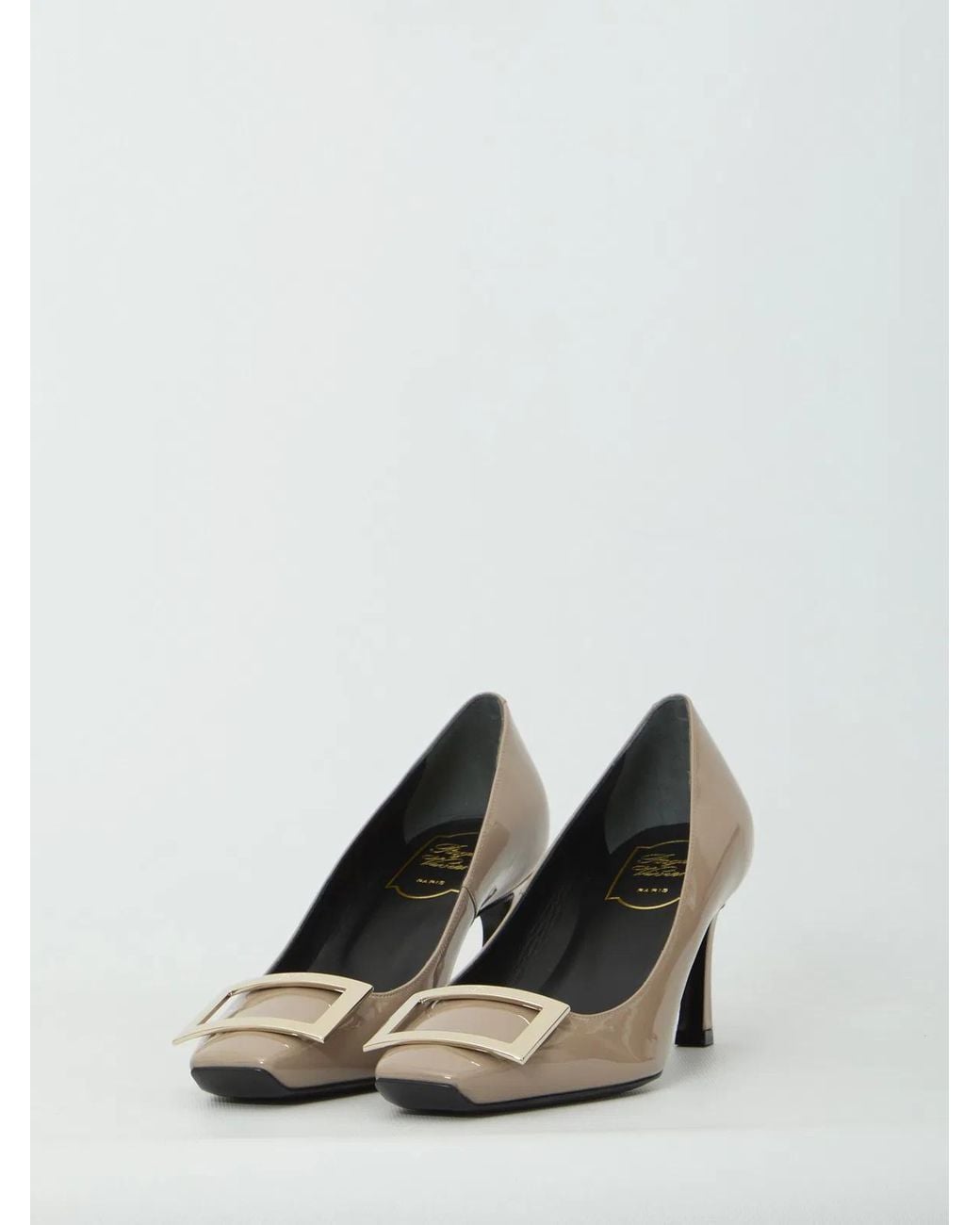 Roger Vivier White Belle Vivier Trompette Pumps
