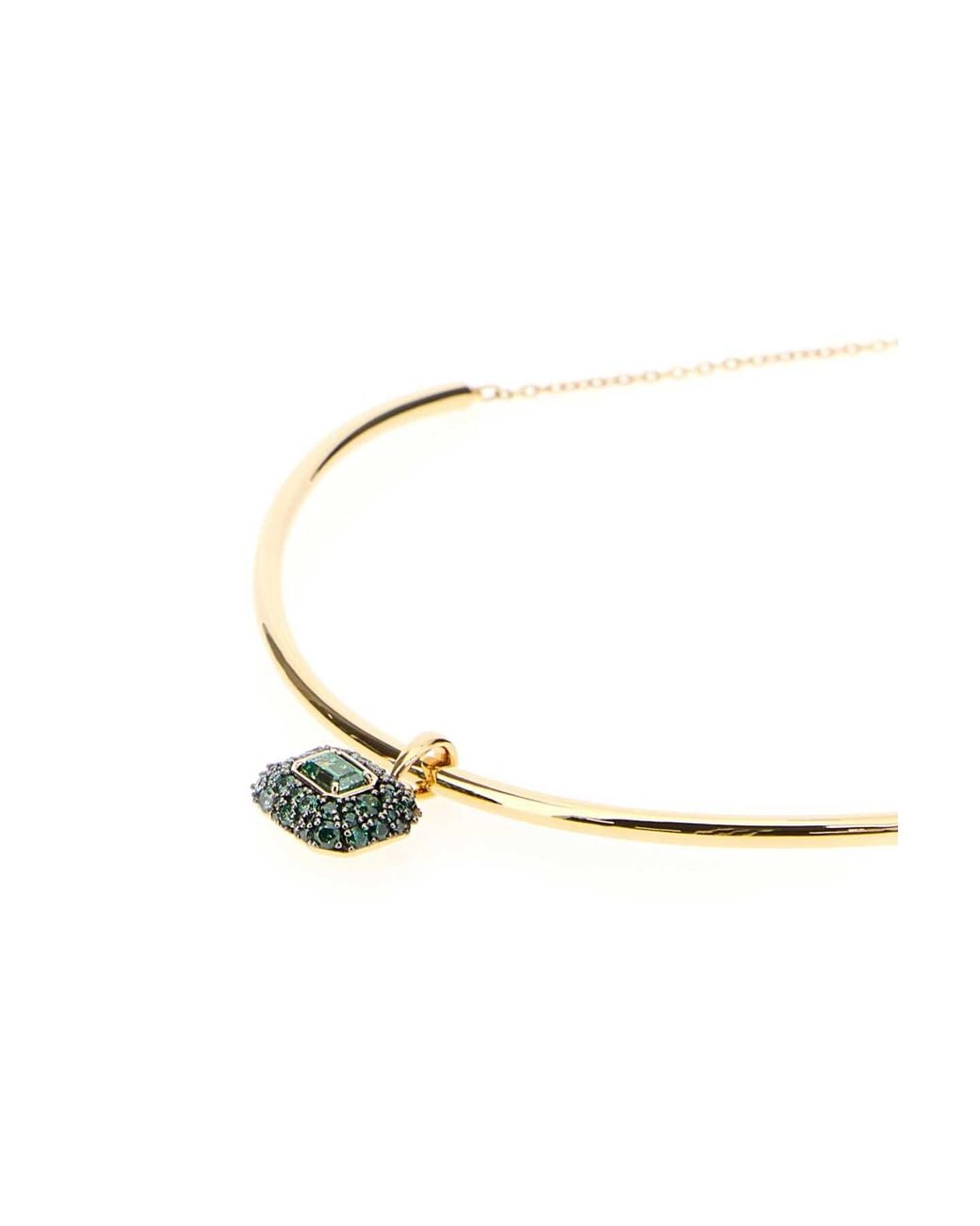 Swarovski White 18K-Finished Metal Sublima Choker For