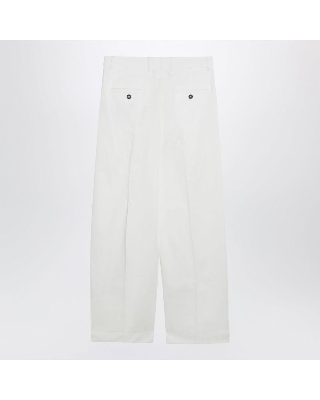 Totême  White Tailored Cotton Pants