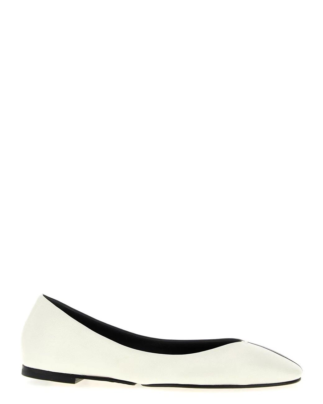 Jacquemus White 'Les Ballerines Ovalo' Ballet Flats