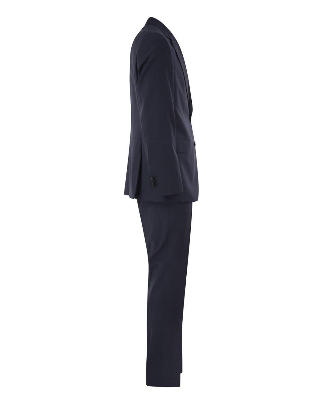Boss Blue Stretch Virgin Wool Suit for men