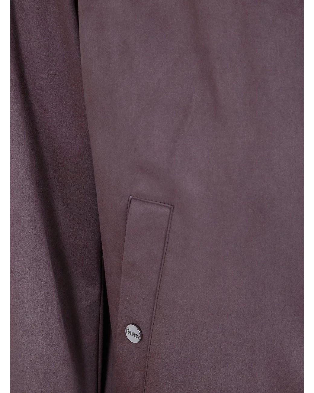 Herno Purple Bomber Jacket for men