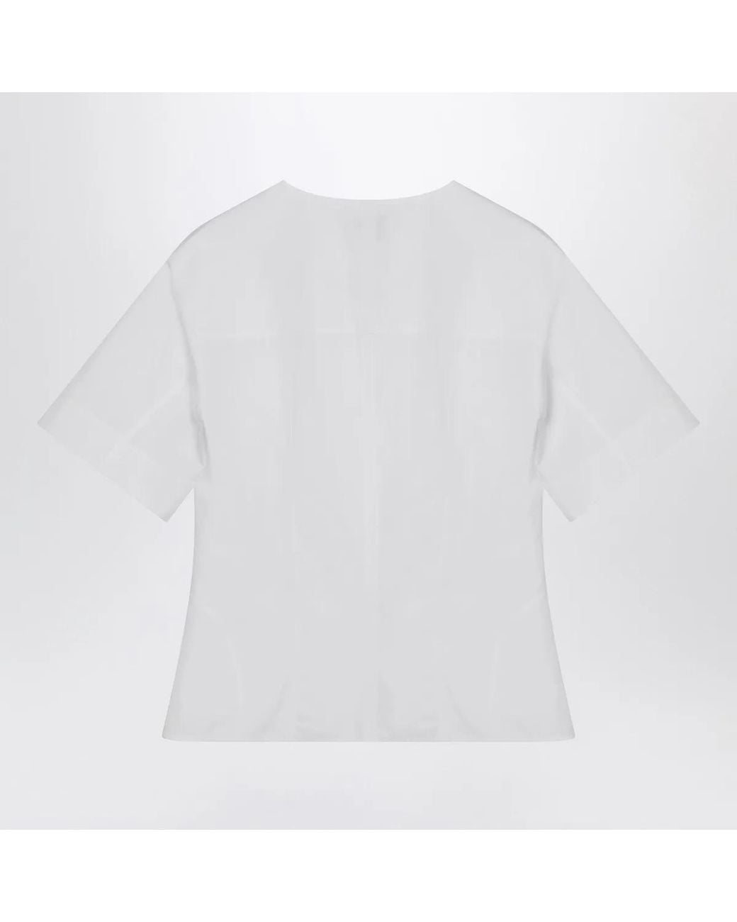 McQueen White Corset Shirt