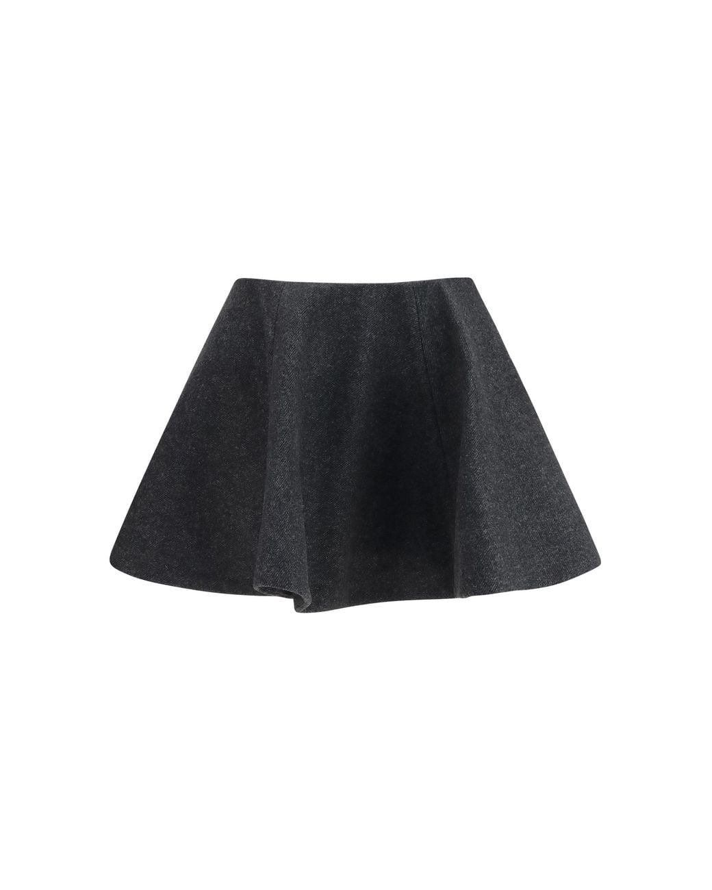 Ganni Black Wool Peacoat Skirt