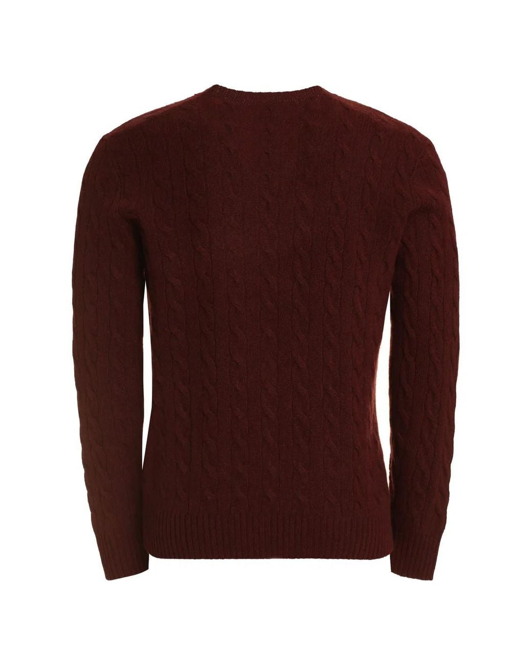 Polo Ralph Lauren Purple Wool And Cashmere Cable-Knit Sweater for men