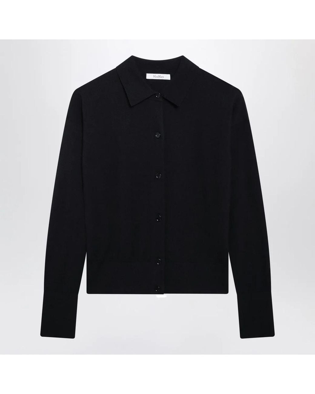 Max Mara Black Woolblend Cardigan