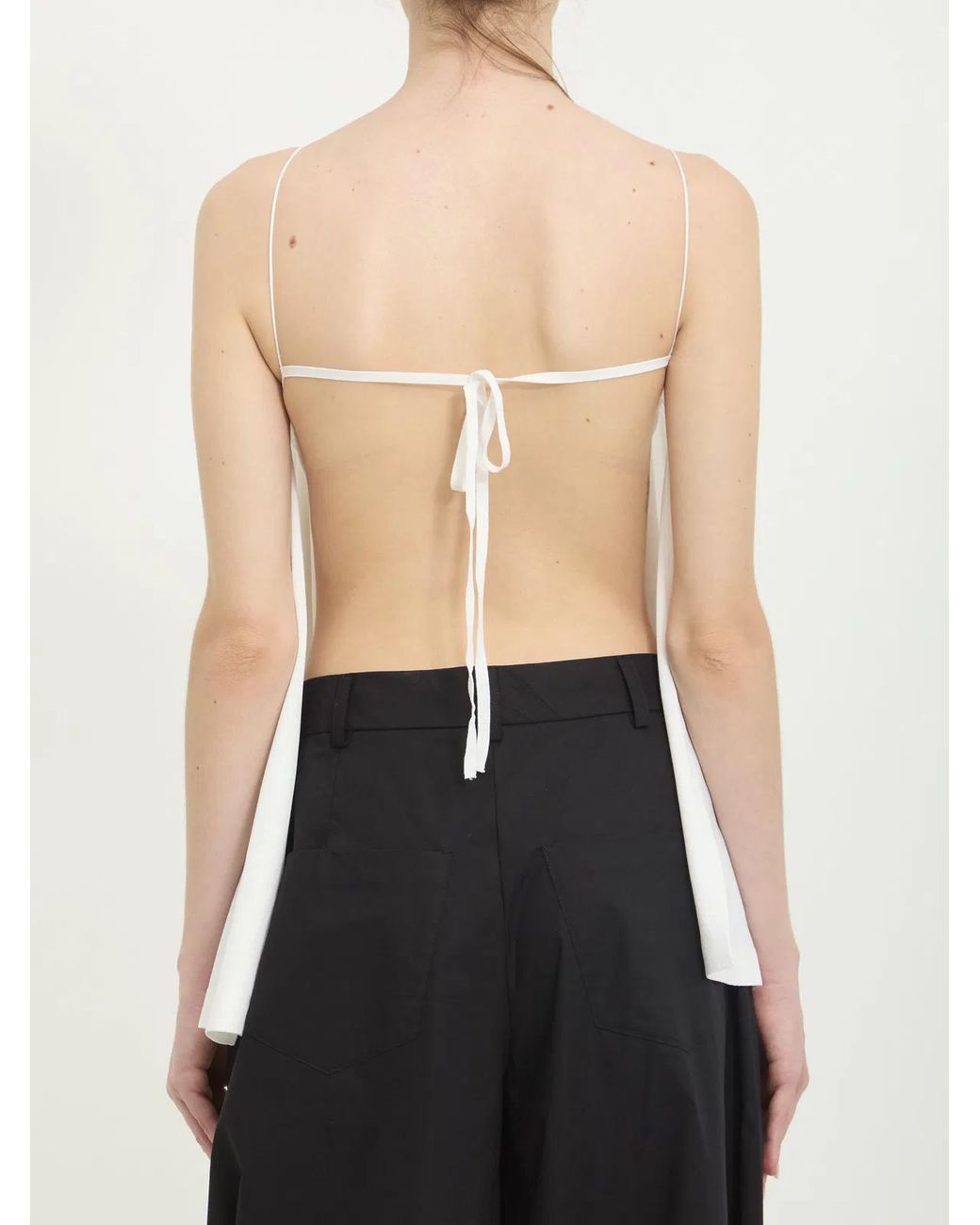 Jacquemus White Voile Top