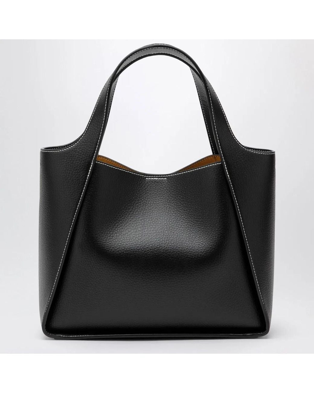 Stella McCartney Black Medium Stella Logo Bag