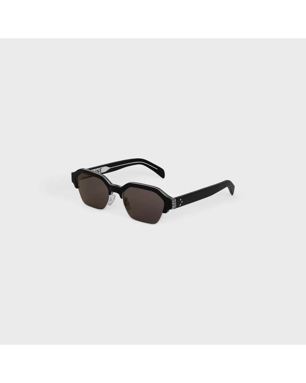 Céline Black Haka Geometric-Frame Sunglasses