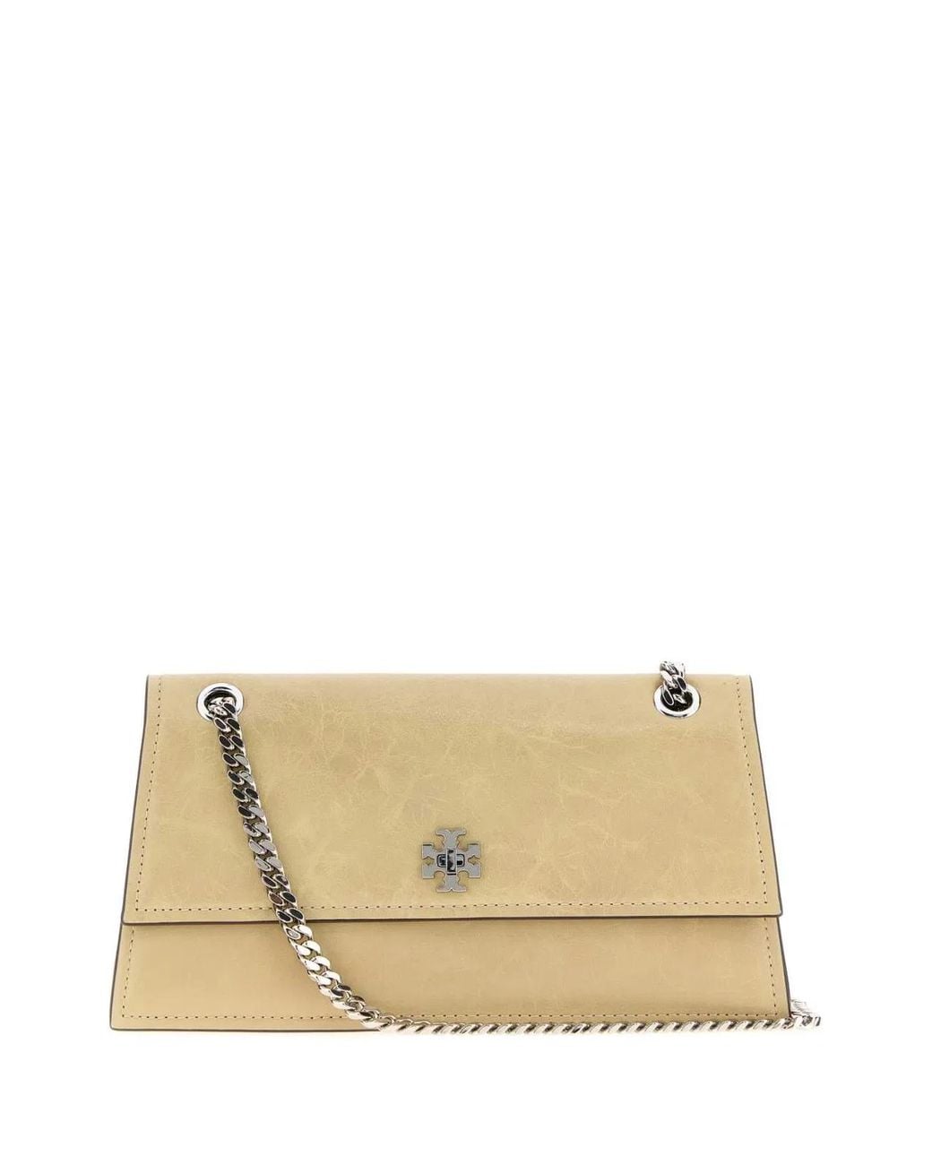 Tory Burch Natural Medium Kira Turnlock Shoulder Bag