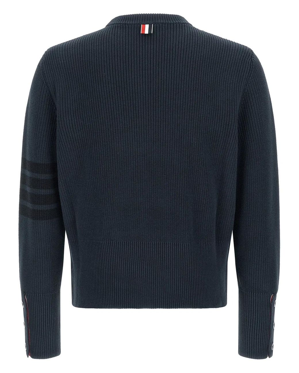 Thom Browne Blue '4Bar' Sweater for men