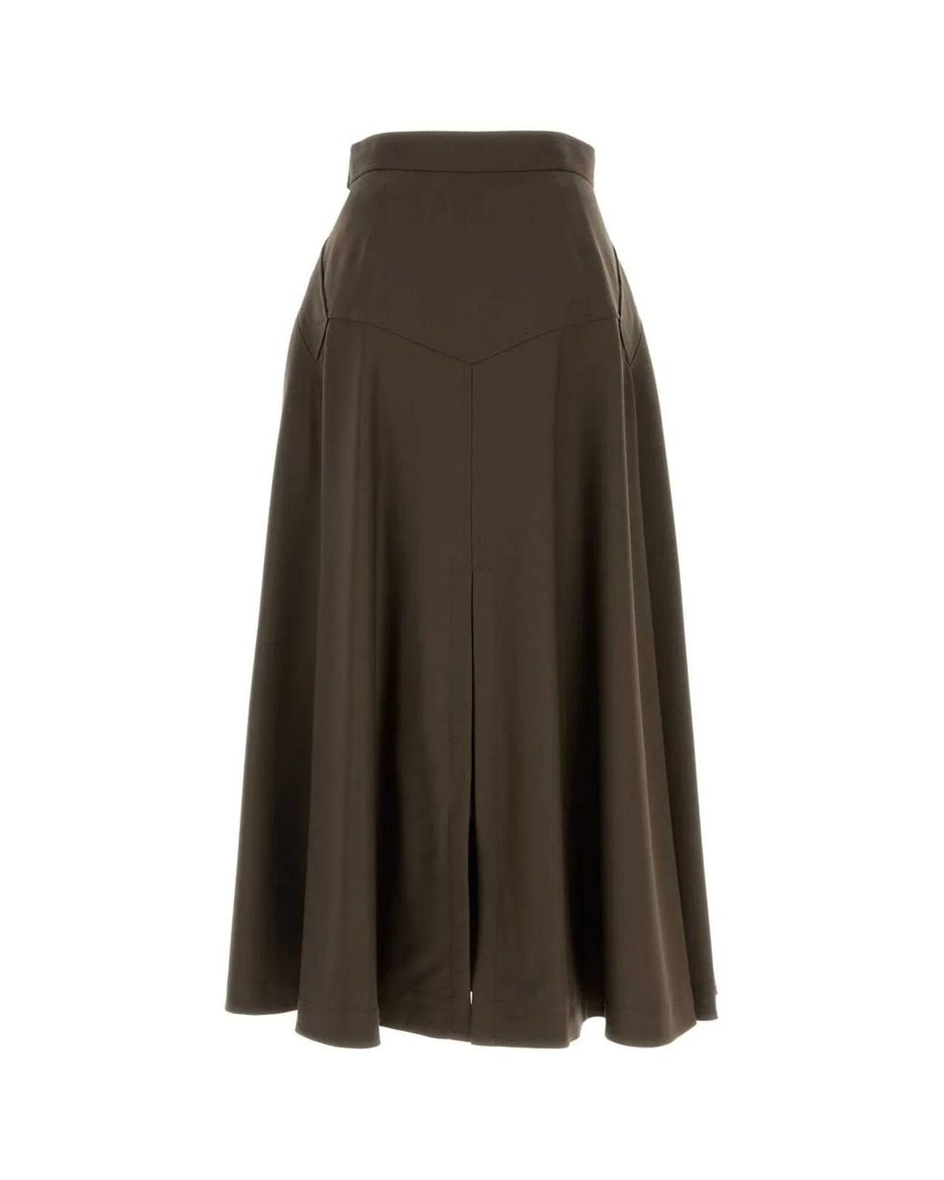Burberry Green Wool Skirt