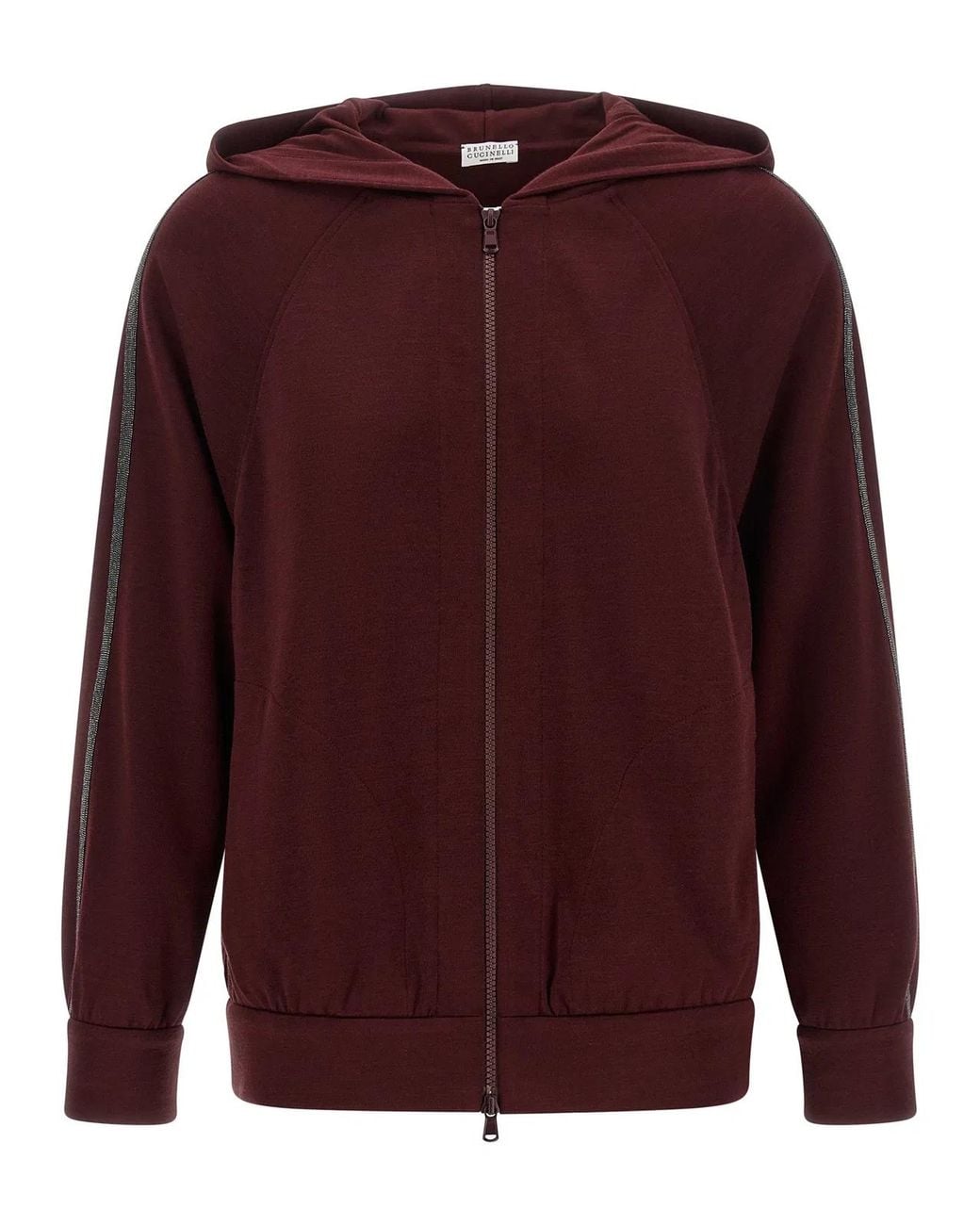 Brunello Cucinelli Purple Cotton Sweatshirt Clothing
