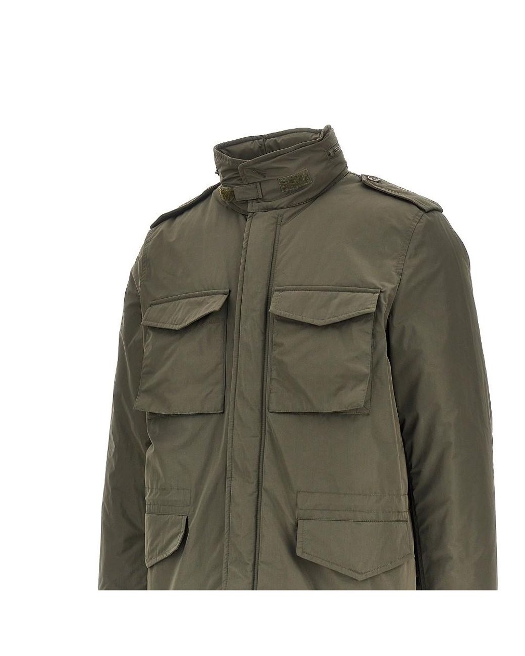 Aspesi Green Padded Nylon Minifield Jacket for men