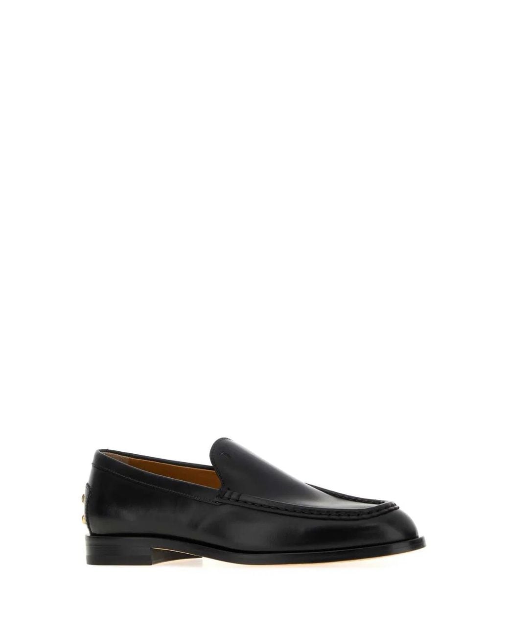 Tod's Black Leather Loafers