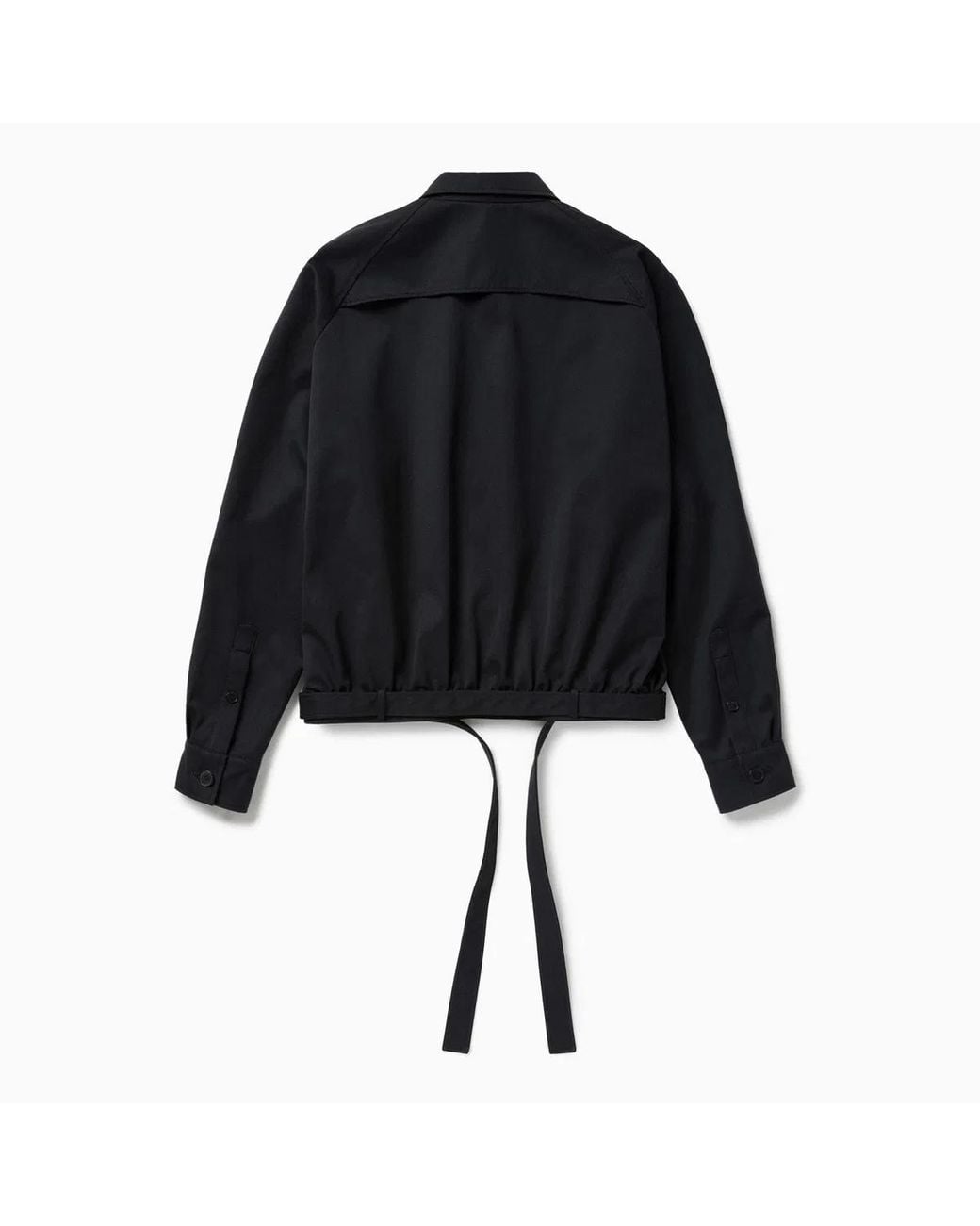 1989 STUDIO Black Dark Short Trench Jacket