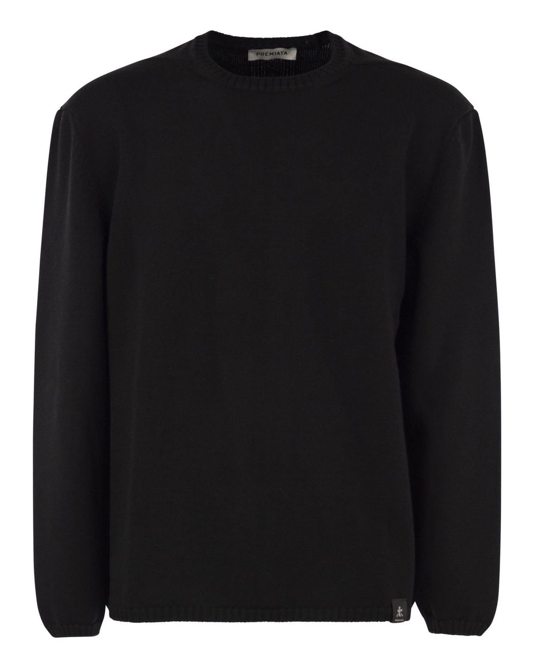 Premiata Black Virgin Wool Crew-Neck Jumper for men