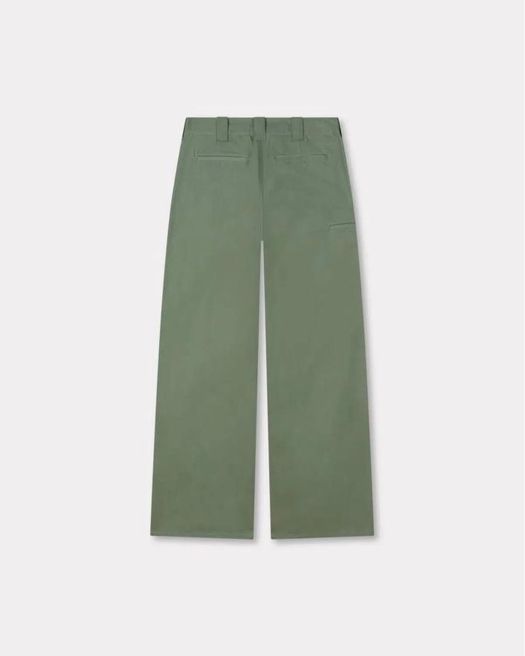KENZO Green Cotton Pants for men