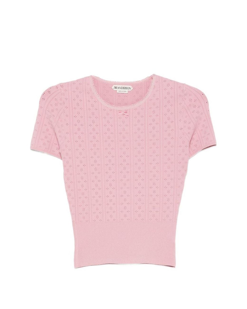 J.W. Anderson Pink Logo Cotton T-Shirt
