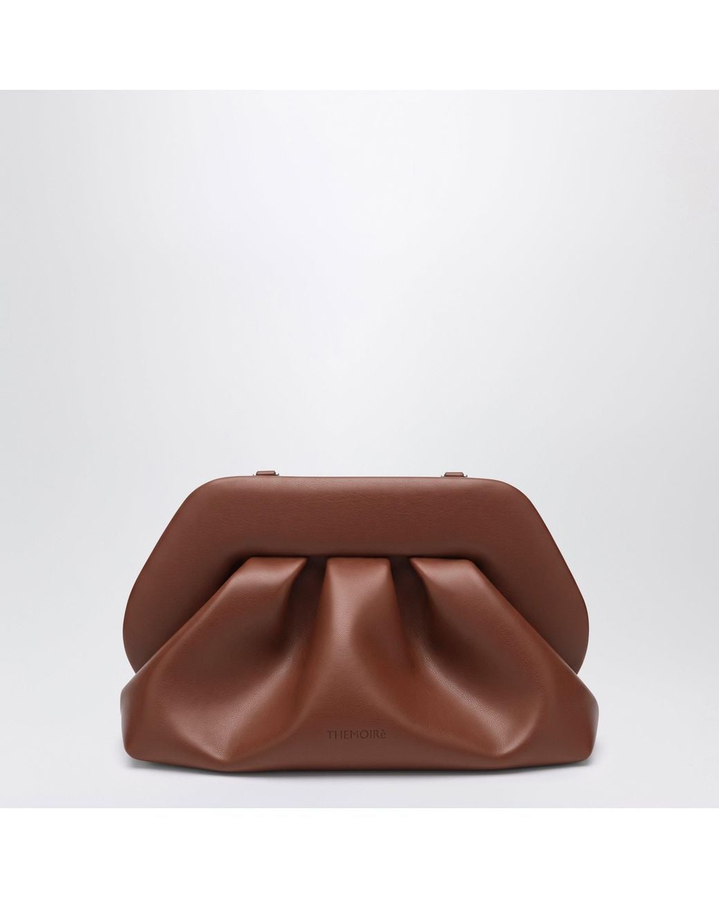 THEMOIRÈ Brown Bios Tortoiseshell Calfskin Clutch Bag