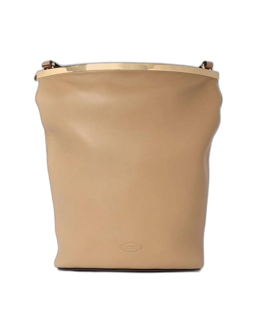 Tod's Natural Leather Bucket Bag