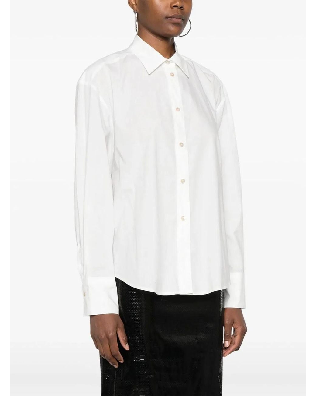 Forte_forte White Essential Bci Cotton Poplin Shirt