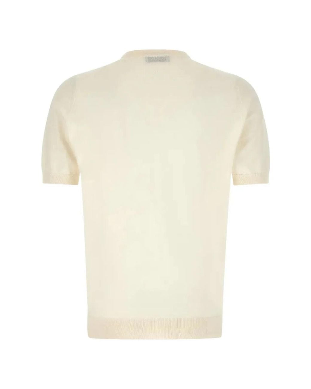 John Smedley White Kempton Cotton T-Shirt for men