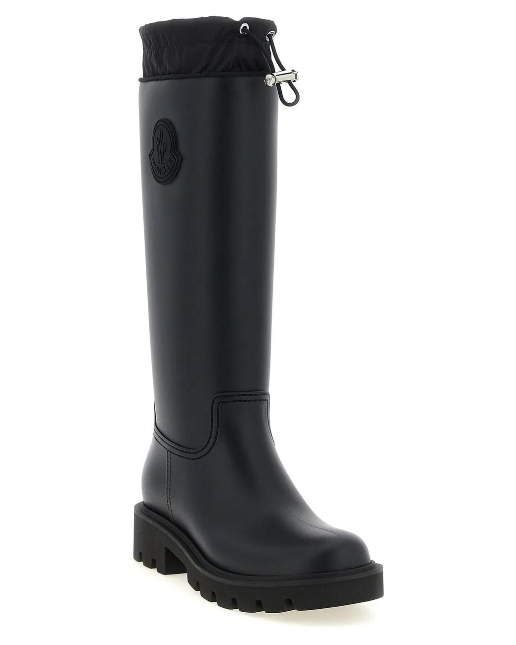 Moncler Black 'Kickstream' Rubber Boots