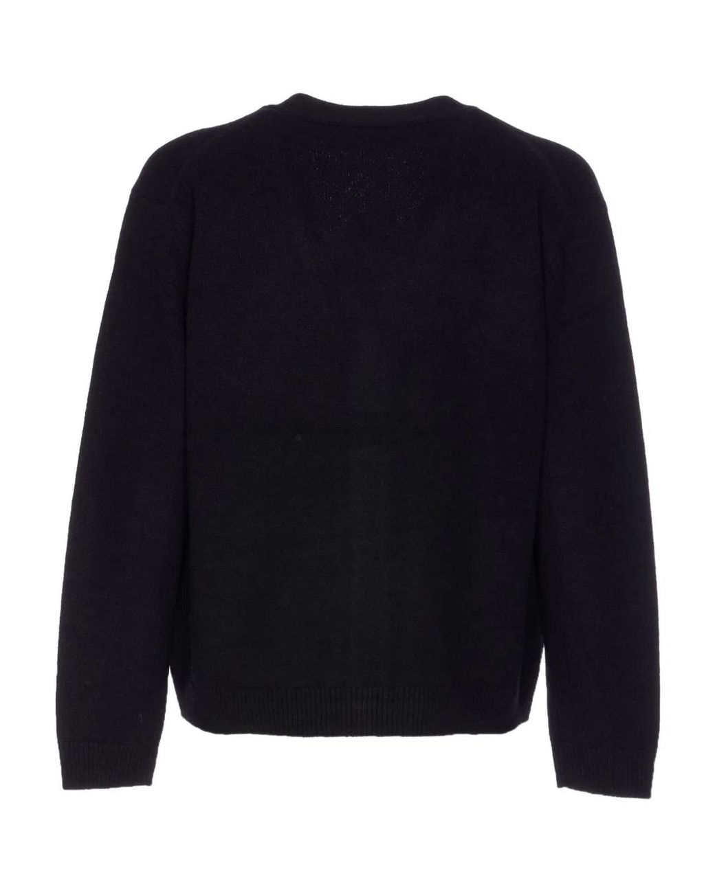 Maison Kitsuné Blue Maison Kitsuné Wool V-Necked Cardigan for men