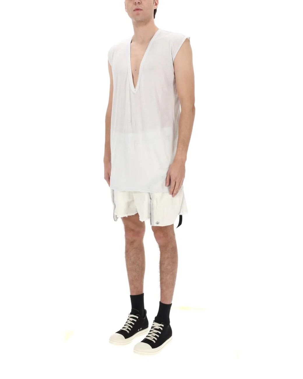 Rick Owens White Drkshdw Dylan T for men