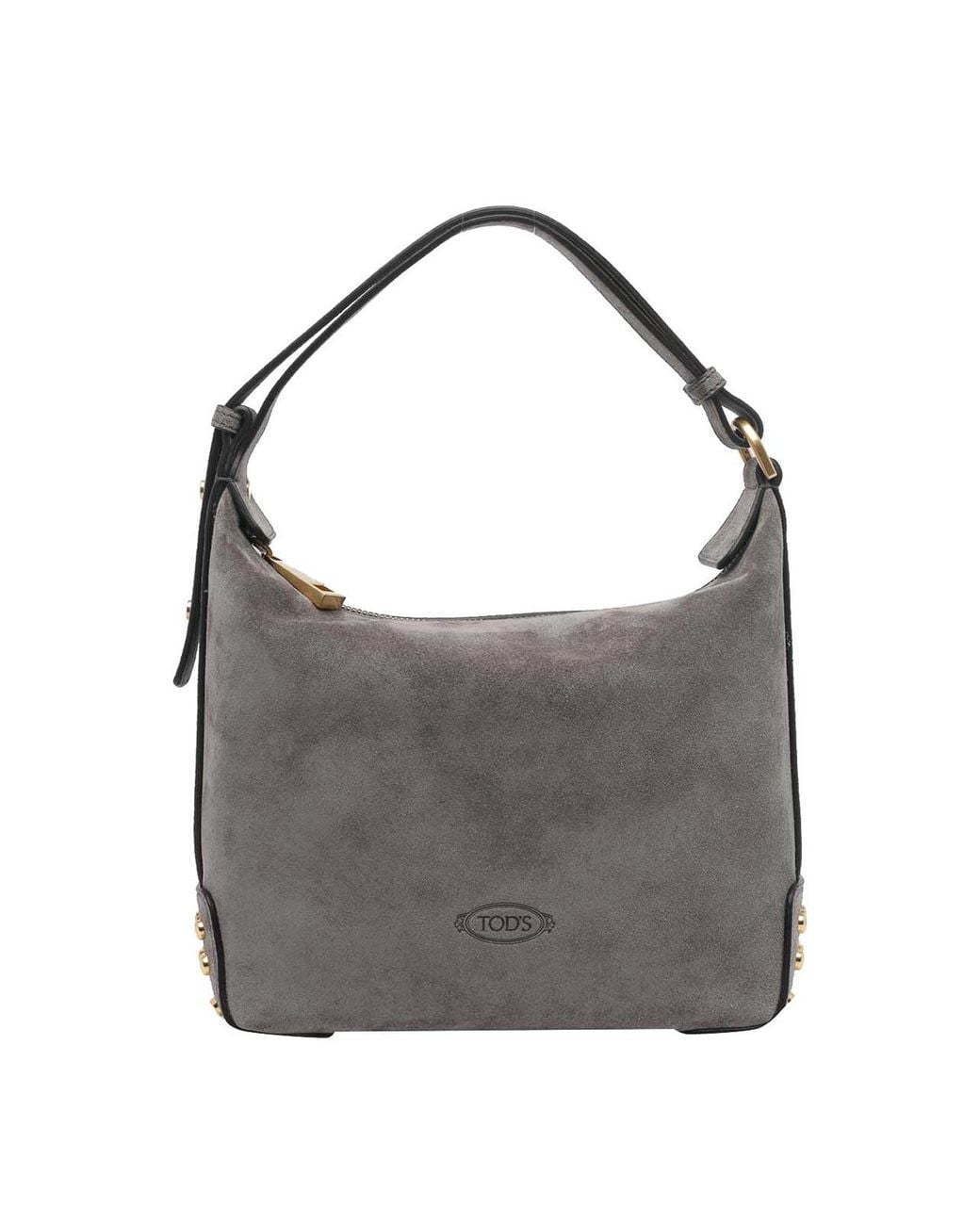 Tod's Gray Mini Metal Dots Handbag
